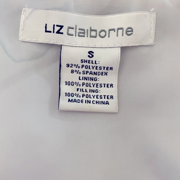 Liz Claiborne Vest, Size S, Silver Satin. - Picture 6 of 8